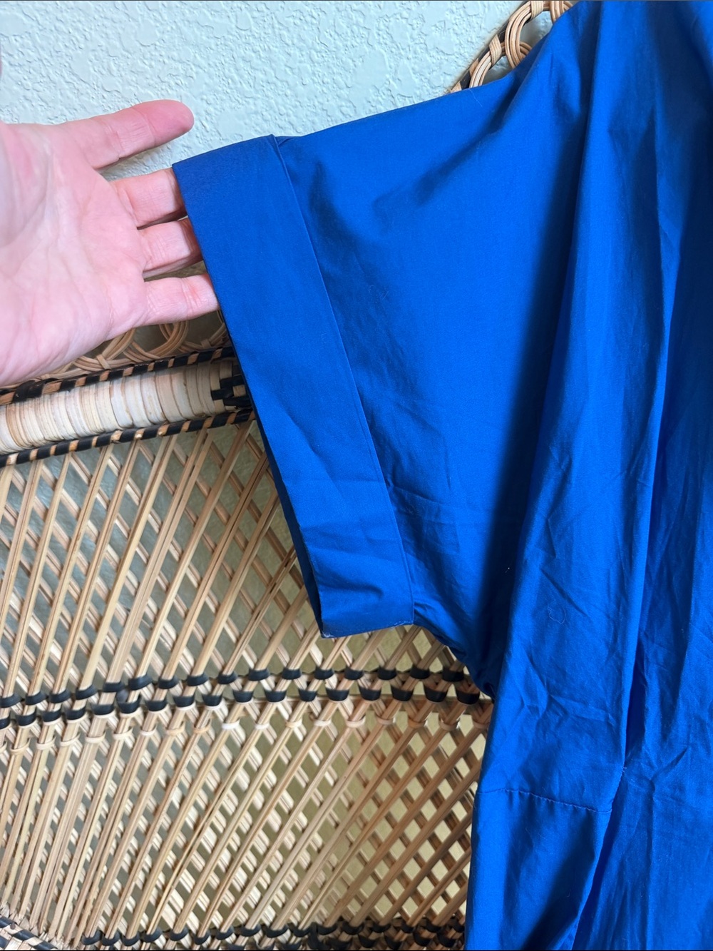 Banana Republic Cobalt Blue Button-Front Midi Dress - Picture 4 of 5